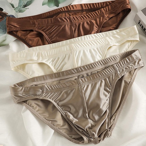 Men satin silk - satin, briefs
