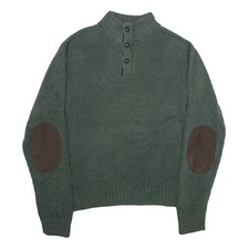 CHAPS Mens Green Jumper Cotton