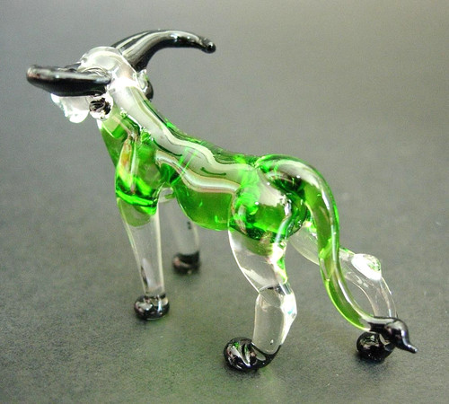Glass buffalo green carabao - glass,