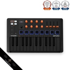 Arturia MiniLab 3 Orange ORMIDI Keyboard Controller MK3 Compact 25-Key MiniLab3