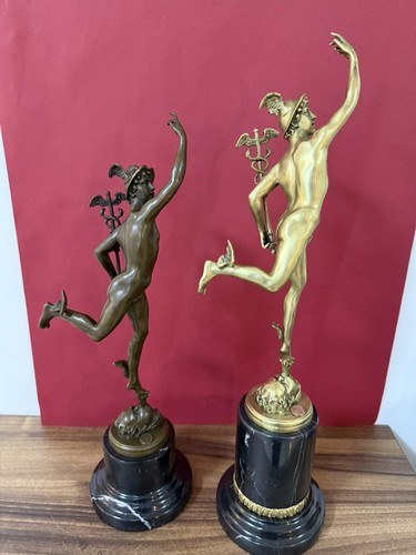 Bronze mercury statue hermes - bronze,