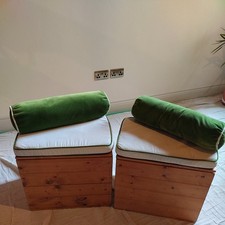 Wooden Toy/Storage Box Seat x 2