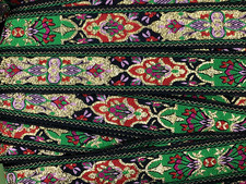 Quality Gold Green Red Woven