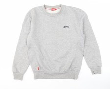 Slazenger Men's Grey Crew Neck Small Sweatshirt