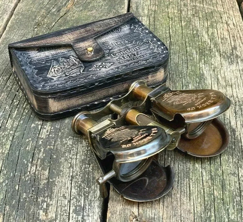 Nautical brass binocular - nautical,