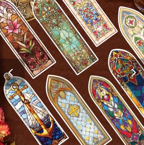 Bookmarks church stained - -, church,