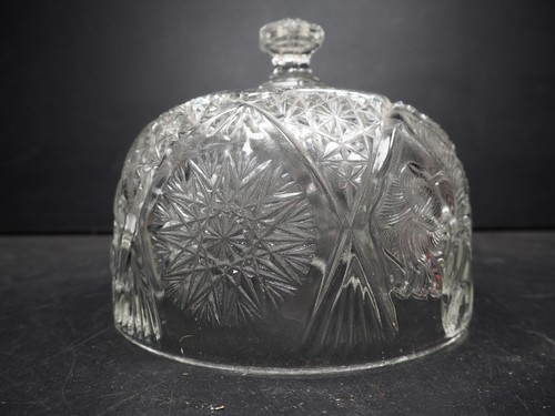 Vintage crystal glass pinwheel - glass,