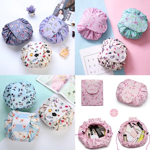 Portable makeup drawstring bag - drawstring,