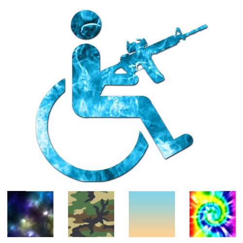 Handicap gun wheelchair - handicap,