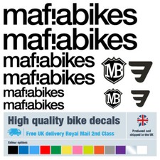 Mafia bike decals labels with