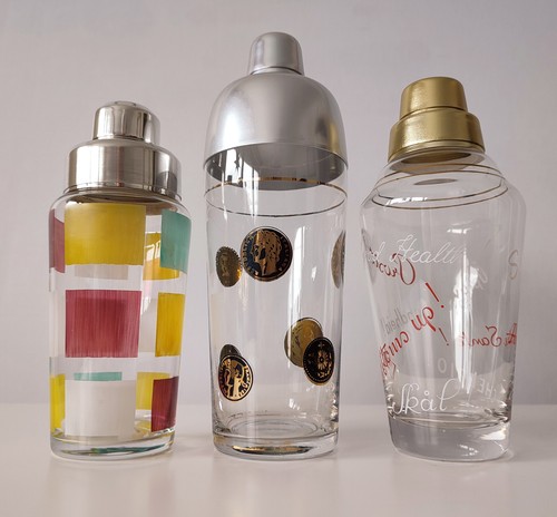 Cocktail shaker 1950s set 3 - shaker,