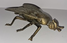 Large Vintage Brass Fly Ashtray