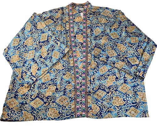 Boho art silk kimono - boho, jacket