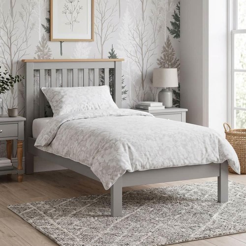 Grey painted single - grey,