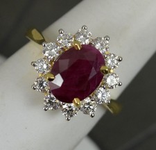 Classic Iliana Ruby and 1.00ct
