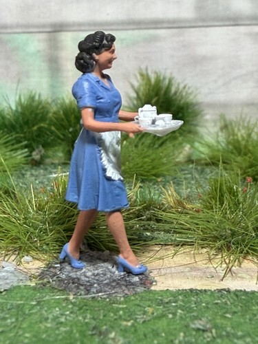Gauge figures waitress with - gauge,