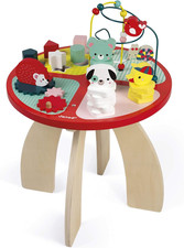 Wooden Activity Table ‘Baby Forest’ - Large Early Learning Centre for Stacking, 