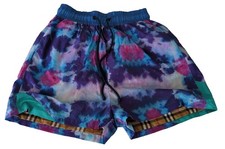 Burberry Tie Dye Swim Shorts Nova Check Reversible S Small 28-30" Waist