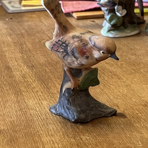 Vintage porcelain sparrow - porcelain,