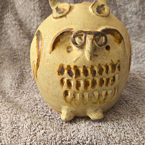 Ceramic owl money box piggy - ceramic,