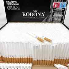 Korona SLIM Cigarette Filter Tubes 6,8 mm diameter - 1000 Tubes SLIM