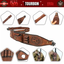 TOURBON Leather Rifle Sling