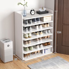 5-8 Tier White Wooden Hallway