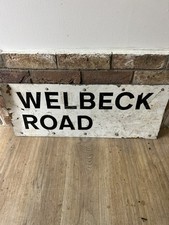 Street Sign 'Welbeck Road' 