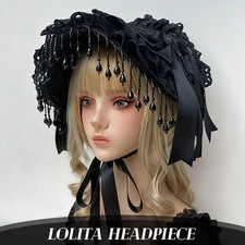 Womens Gothic Lolita Bonnet