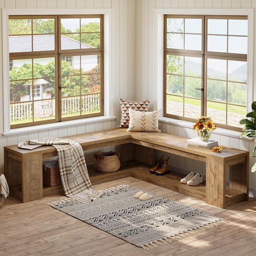 Shaped corner bench - shaped,