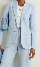Women's Polo Ralph Lauren Cotton Chambray Blazer Size UK 8-10