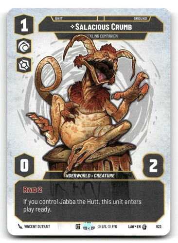 Salacious crumb cackling - crumb,