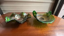 Fenton Green Carnival Glass
