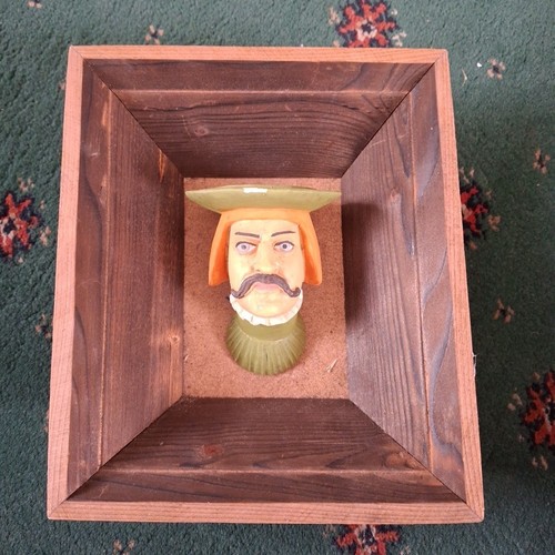 Painted plaster head copy - plaster,