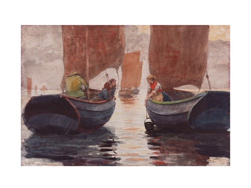 Afterglow winslow homer - by,