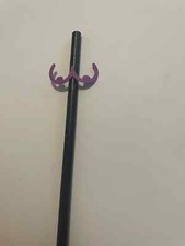 8 Pack  Multi coloured Boob Black straw