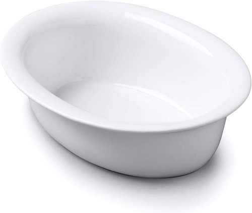Porcelain oval pie - porcelain, with