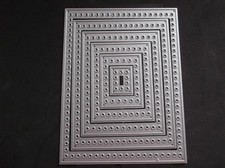 6 Oblong Metal Dies, 132x100mm to 26x20mm , Used but exc cond.