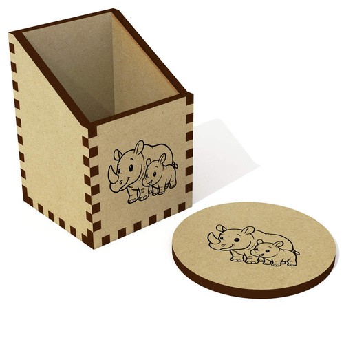 Rhino mother calf desk - &, calf'