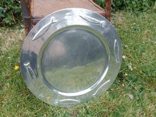 HECHO EN MEXICO STAINLESS STEEL ROUND SARDINE PLATE 32CM SARDINE DECORATION