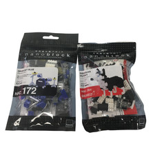 Nanoblock Bundle NBC.172 Drum Set and NBC.264 Siberian Husky Blocks Building