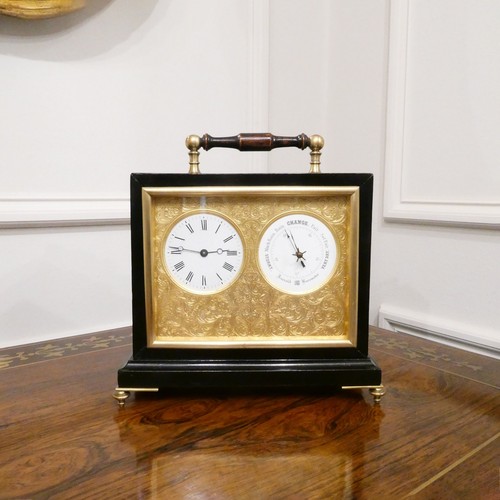 Antique mantel clock aneroid - antique,
