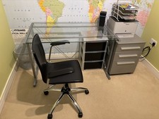 Metal & Glass Office Desk