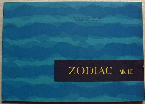 Ford zodiac car sales brochure - car,