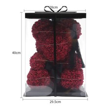 40cm Rose Bear Flower Teddy