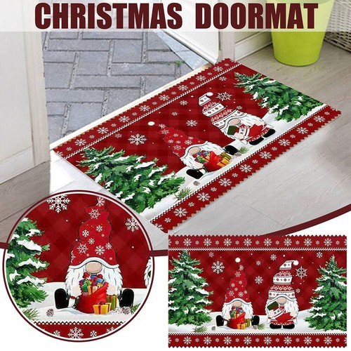 Christmas funny gnome door - funny, mat