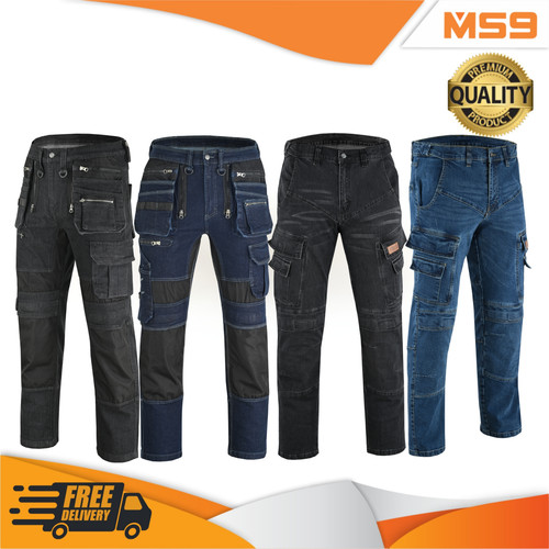 Ms9 men cargo denim - cargo, work
