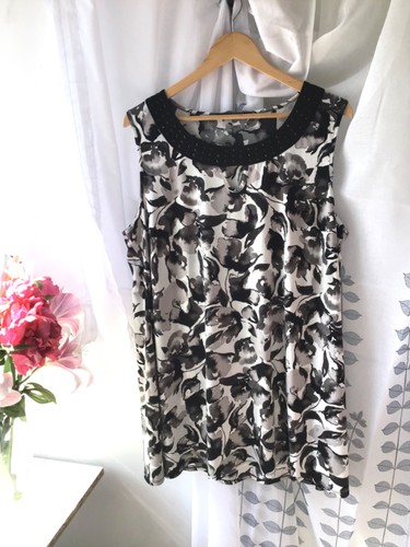 Floral stretch tunic top size - stretch,