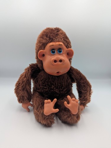 Vintage 1970s plush monkey ape - vintage,