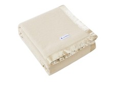 Luxe Bedding 400GSM Australian Fine Merino Wool Blanket Cream